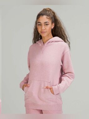 Lululemon All Yours Fleece Hoodie Heather Pink Taupe , 12